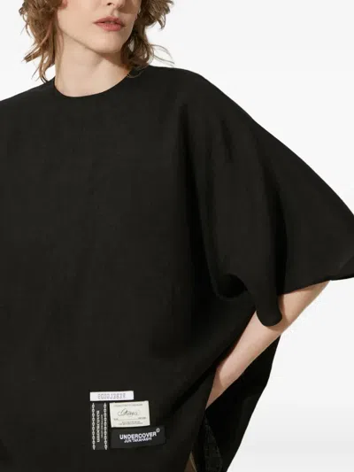 Undercover Chain-embellished Boxy Top In Black