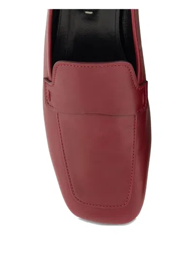 Giorgio Armani Leather Loafers In Brown