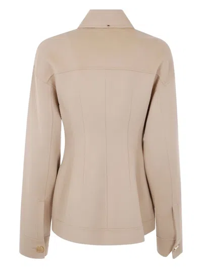 Sportmax Button-fastening Flap-pocket Jacket In White