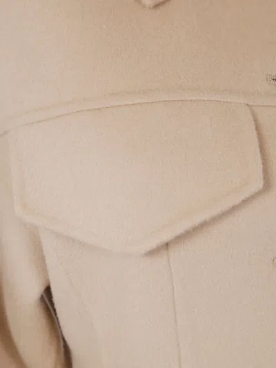 Sportmax Button-fastening Flap-pocket Jacket In White