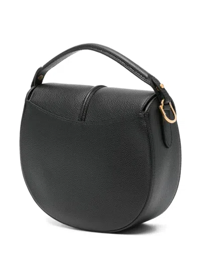 Demellier Small The Siena Saddle Half-moon Padlock Bag