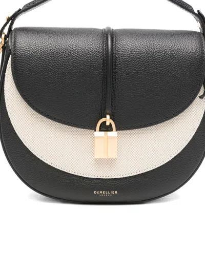 Demellier Small The Siena Saddle Half-moon Padlock Bag