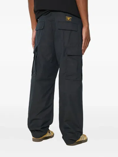 Human Made Logo-patch Trousers In Gray