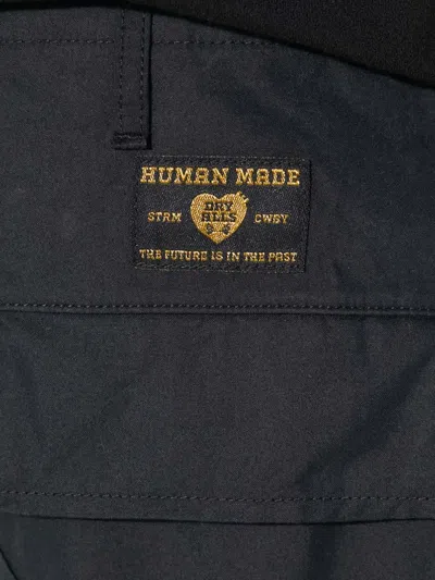 Human Made Logo-patch Trousers In Gray