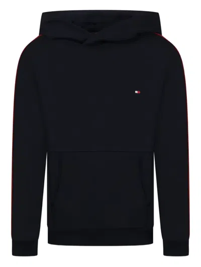 Tommy Hilfiger Junior Panelled Hoodie In Black