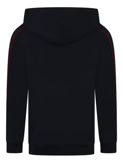 Tommy Hilfiger Junior Panelled Hoodie In Black