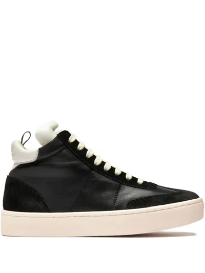 Officine Creative Leather Sneakers In Black