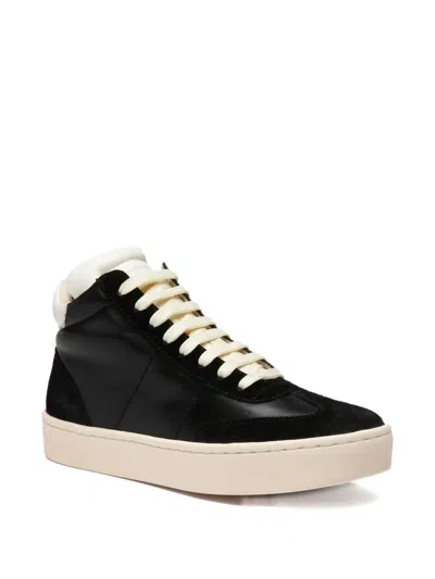 Officine Creative Leather Sneakers In Black