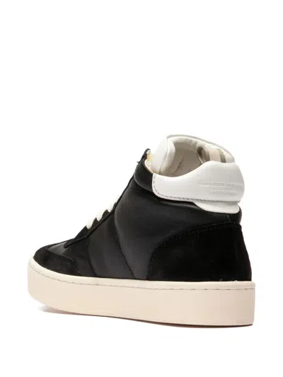 Officine Creative Leather Sneakers In Black
