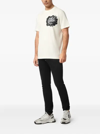 Philipp Plein Boom Sequin-embellished T-shirt In White