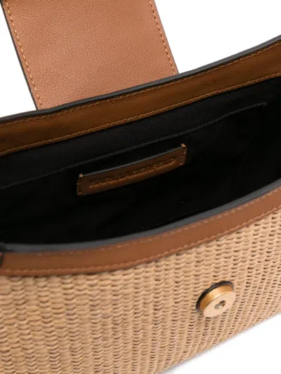 Karl Lagerfeld K/signature Woven Leather Shoulder Bag