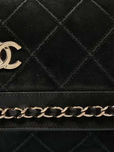 Pre-owned Chanel Cc Suede Shoulder Bag
