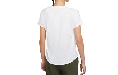 Nike (wmns)  Air Dri-fit Running Sports Round Neck Short Sleeve White T-shirt