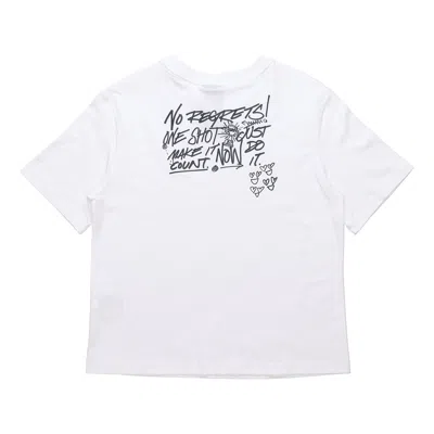 Nike (wmns)  Alphabet Pattern Printing Loose Round Neck Short Sleeve White T-shirt