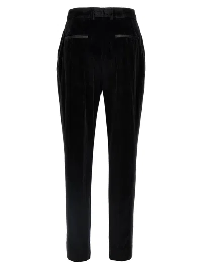 Dolce & Gabbana Pleated Wool-blend Gabardine Straight-leg Pants In Black