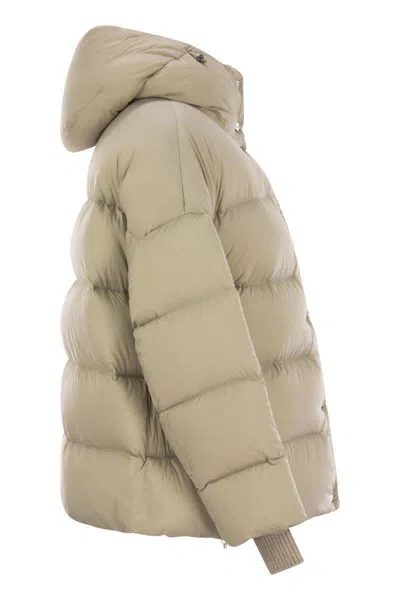 Herno Nylon Microfibre Bomber Jacket In Green