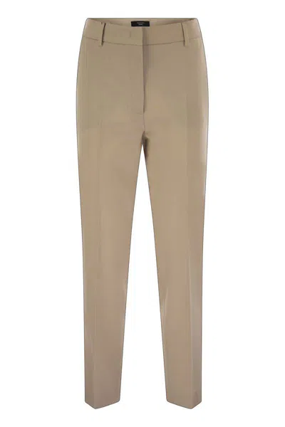 Weekend Max Mara Belt Loop Casual Pants In Brown