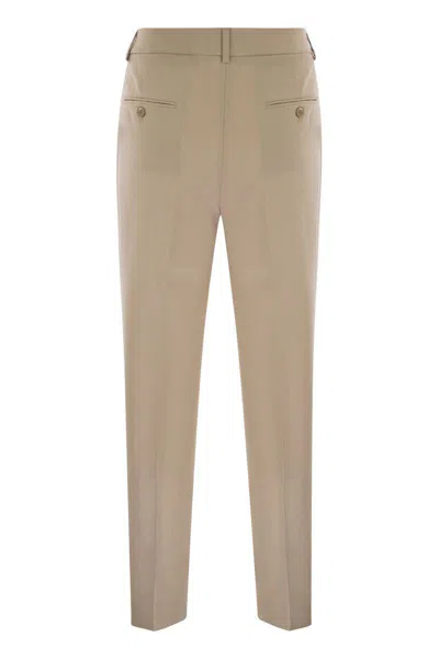 Weekend Max Mara Belt Loop Casual Pants In Brown