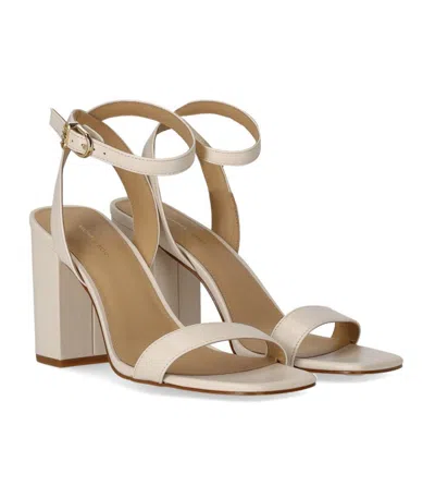 Michael Kors Merriam Cream Heeled Sandal In Neutral
