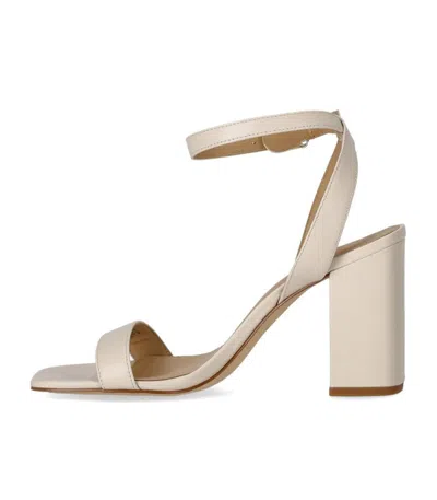 Michael Kors Merriam Cream Heeled Sandal In Neutral