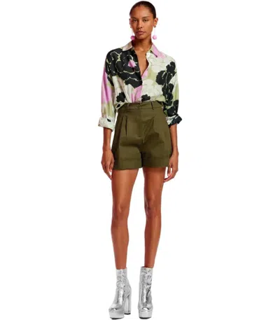 Essentiel Antwerp Faint Military Green Shorts