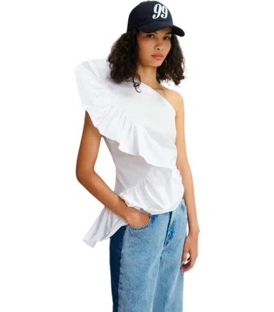 Essentiel Antwerp Haven White Asymmetric Top