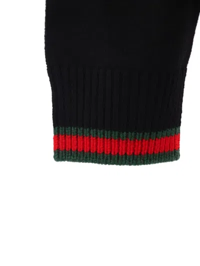 Gucci Oversize Wool And Cashmere Sweater In Black