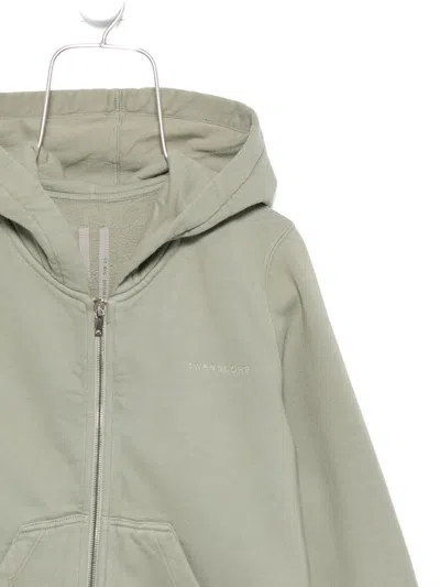 Rick Owens Hollywood Jason's Zip-up Hoodie In Green