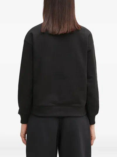 Kenzo Flower-pin Sweatshirt In Black
