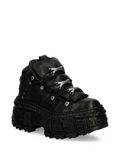 New Rock Lace-up Platform Sneakers