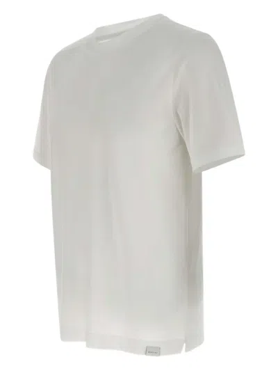 Diktat Side-slit Crew-neck T-shirt In White
