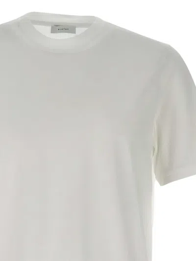 Diktat Side-slit Crew-neck T-shirt In White