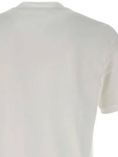 Diktat Side-slit Crew-neck T-shirt In White
