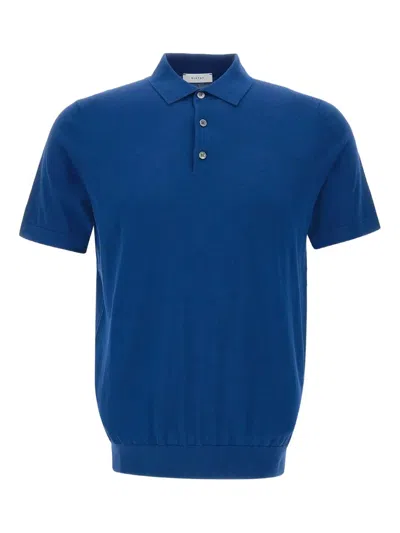 Diktat Cotton Polo Shirt In Blue