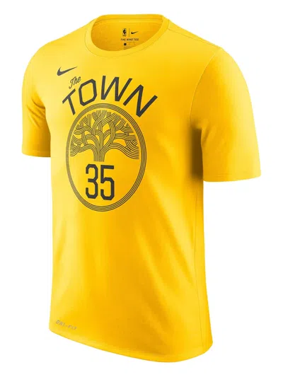 Nike Nba Sports Short Sleeve Golden State Warriors Limited Yellow