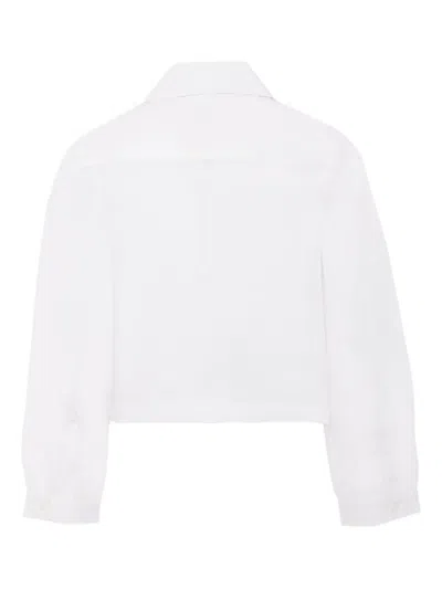 Marni Peter Pan-collar Cotton Jacket In White