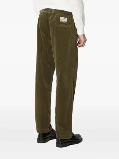 Human Made Corduroy-wale Trousers In Green