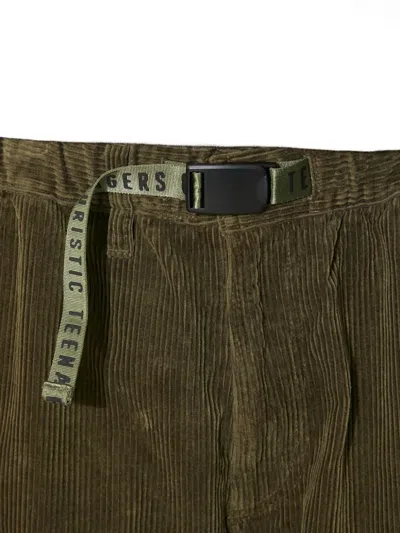 Human Made Corduroy-wale Trousers In Green