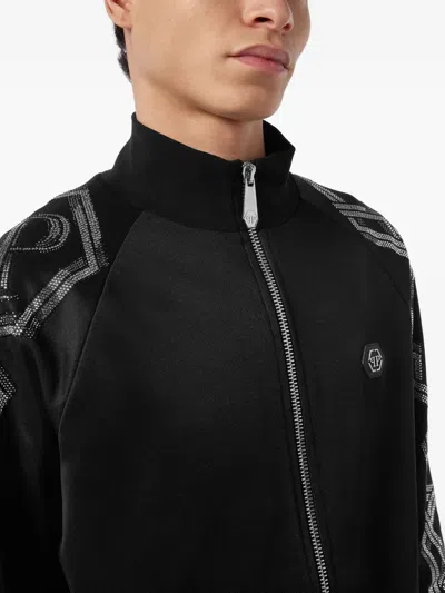 Philipp Plein Chain-embellished Track Jacket In Black