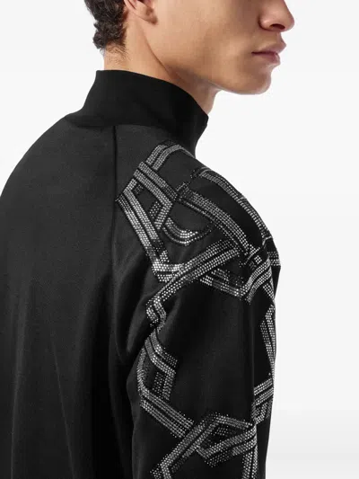 Philipp Plein Chain-embellished Track Jacket In Black