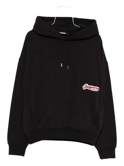 Jacquemus Cotton Sweatshirts In Black
