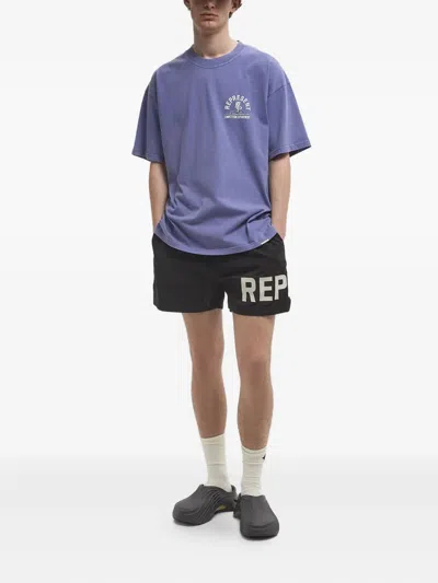 Represent Logo-appliqué T-shirt In Blue