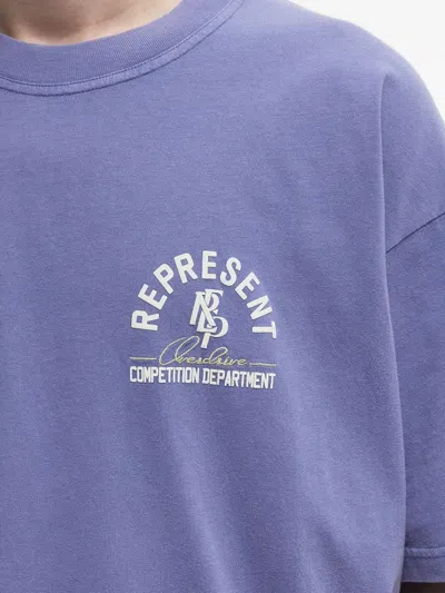 Represent Logo-appliqué T-shirt In Blue
