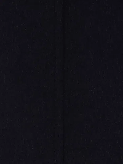 Brunello Cucinelli Double-breasted Wool Coat With Peak Lapels In Blue