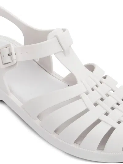 Melissa Strappy Slide Sandals In White
