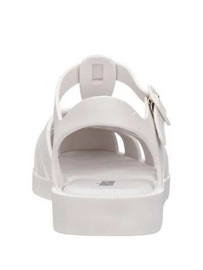 Melissa Strappy Slide Sandals In White