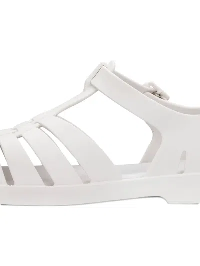 Melissa Strappy Slide Sandals In White