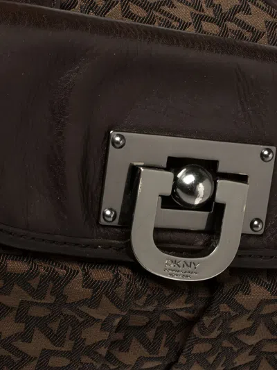 Pre-owned Dkny Vintage  Monogram Satchel Bag
