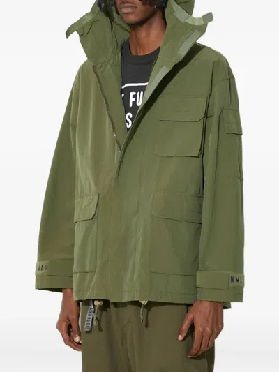 Human Made Logo-print Jacket In Green