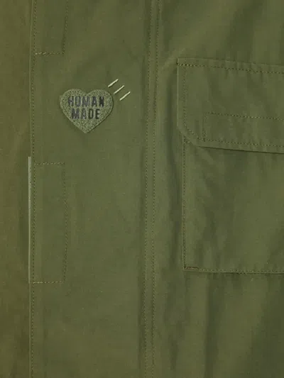 Human Made Logo-print Jacket In Green